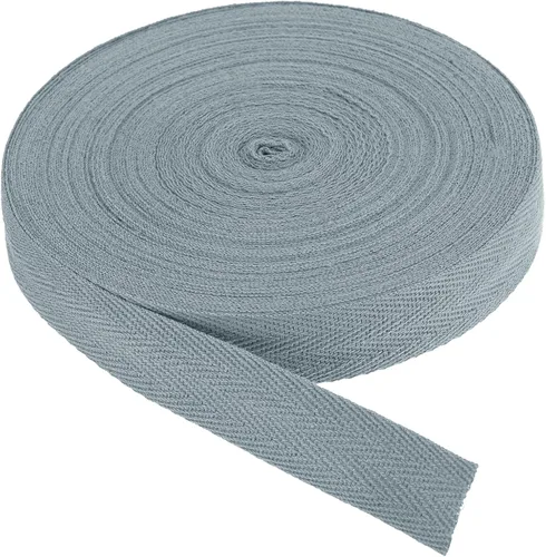 Vista 46 de PATIKIL Cinta de sarga de algodón de 1 pulgada, 50 yardas, cinta de algodón, cinta de encuadernación al bies, cinta de espiga para costura Verde