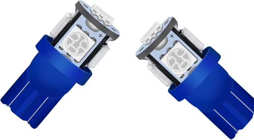 Vista 3 de T10 194 168 Bombilla LED 158 161 2825 Panel de instrumentos Panel de instrumentos Cluster Dashboard Bombilla LED 5 SMD Azul
