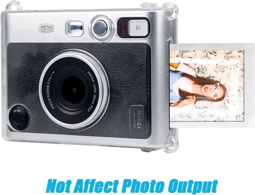 Vista 4 de Mini Evo - Funda transparente para cámara instantánea Fujifilm Instax Mini Evo, protector de impresora fotográfica transparente con correa