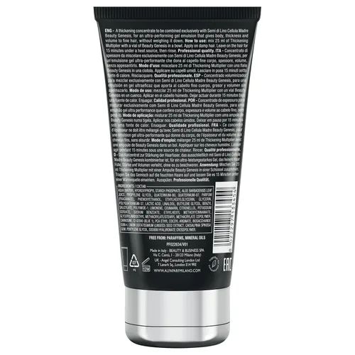 Vista 2 de ALFAPARF MILANO Semi di Lino Sublime Cellula Madre - Multiplicador espesante para cabello fino, añade cuerpo y volumen para un cabello