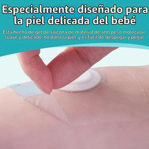 Vista 3 de Parches para el ombligo del bebé (5 piezas), moldeador de ombligo con almohadillas de algodón impermeables, imprescindibles para bebés, envoltura