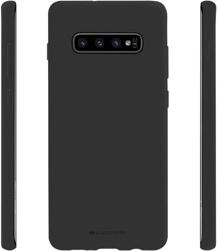 Vista 3 de GOOSPERY Soft Feeling Jelly para Samsung Galaxy S10 Plus Case (2019) Cubierta de parachoques delgada sedosa (negro)