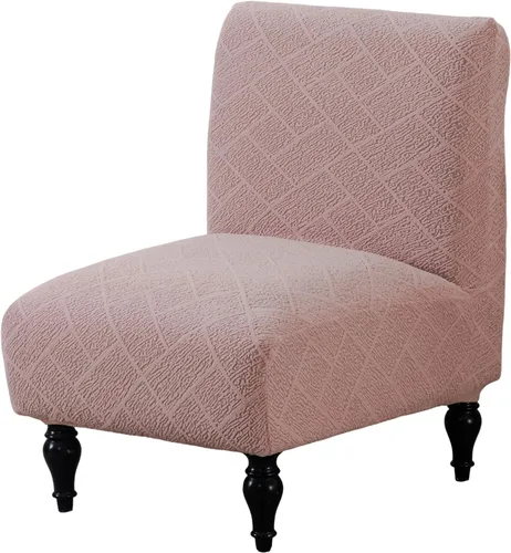 Vista 18 de HAOYONG - Funda de silla sin brazos de acento, funda elástica para silla deslizante con estampado, fundas protectoras para muebles, fundas