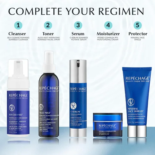 Vista 6 de Repechage Hydro-Complex PFS Crema facial hidratante para piel normal a seca - Hidratante no comedogénico con extracto de algas marinas, niacinamida