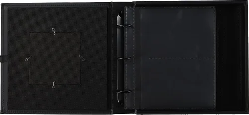 Vista 2 de Pioneer Photo Albums Caja de fotos con marco de piel sintética cosida con 3 anillas, 120 bolsillos para impresiones de 4 x 6 pulgadas, 5 x 7