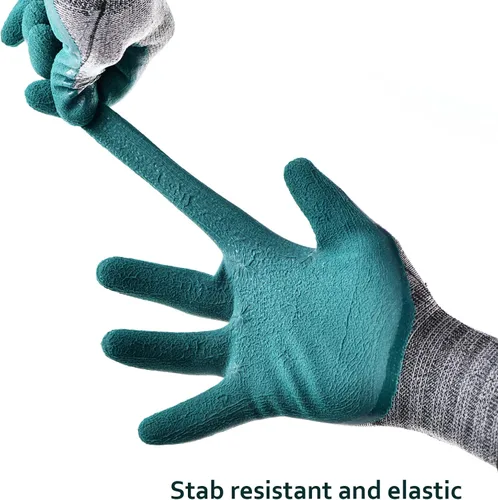 Vista 4 de DOFOWORK Gardening Gloves - 6 Pair Gardening Gloves for Women/Men, Breathable Natural Latex Garden Gloves with Grip