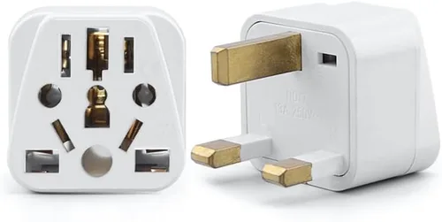 Vista 23 de Toptekits - Paquete de 2 adaptadores universales de enchufe de viaje, tipo B de EE. UU., convertidor de enchufe internacional a Estados Unidos Blanco