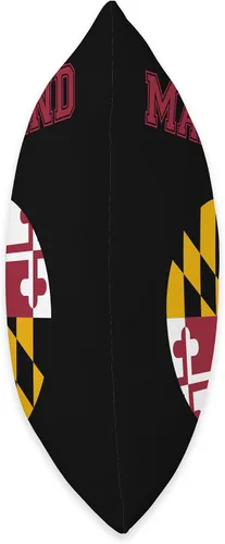Vista 2 de Maryland Fan State Pride Gifts College University Style Maryland - Cojín de regalo, diseño de bandera de Maryland, 16.0 x 16.0 in, multicolor