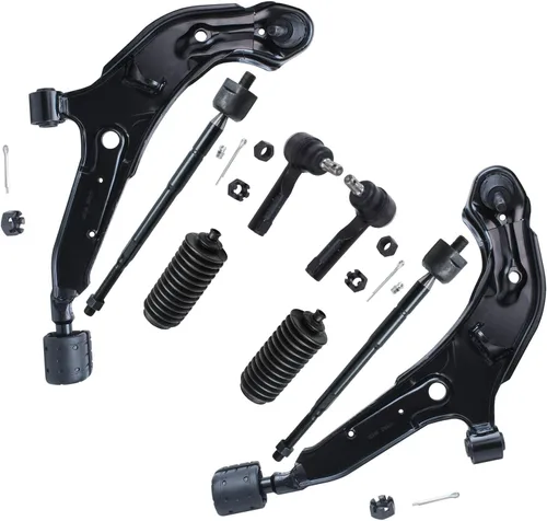 Vista 101 de Detroit Axle - Kit de brazos de control de extremo de 8 piezas para Toyota 2001-2003 Highlander 2002-2003 Camry Lexus ES300, 2 conjuntos de brazos
