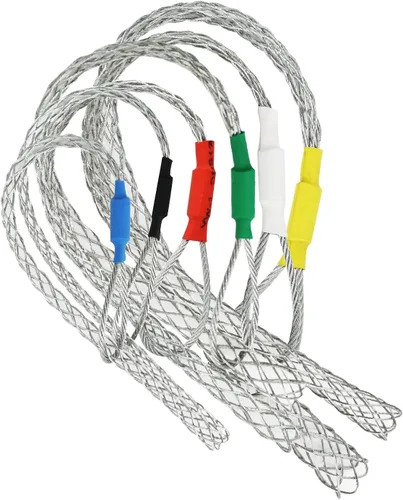 Vista 3 de Calcetines de extractor de cable de 0.472-0.591 in Calcetines de extractor de malla de alambre de agarre de malla de onda de cable de tracción