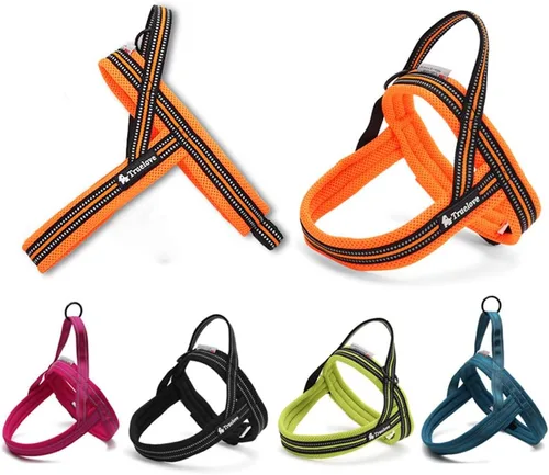 Vista 2 de WINHYEPET True Love TLH5811 - Arnés de nailon para perros, cómodo y ajustable, de fácil control, adecuado para perros pequeños, medianos y grandes