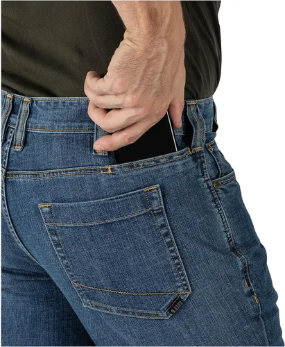 Vista 5 de 5.11 Tactical Defender-Flex Jeans rectos, tela elástica mecánica, bolsillos clásicos, estilo 74477