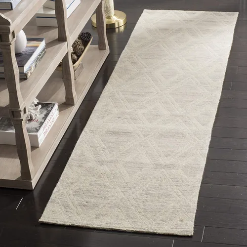 Vista 7 de SAFAVIEH Marbella Collection - Alfombra decorativa, 2 pies 3 pulgadas x 4 pies, color plateado y marfil, diseño de transición, ideal para zonas