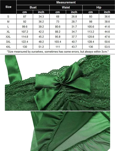 Vista 5 de Avidlove - Lencería para mujer, talla grande, de encaje, babydoll, lencería de maternidad, sexy, para embarazadas, tallas XS-5XL