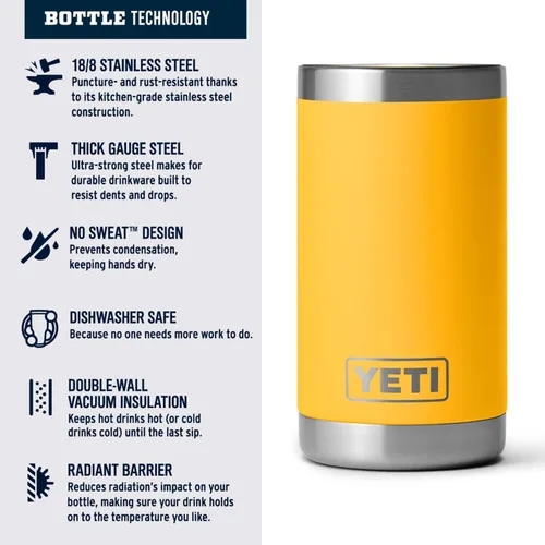 Vista 90 de YETI Rambler Jr. - Botella de 12 onzas para niños, con tapa con pajilla