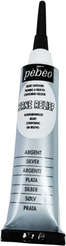 Vista 6 de Pebeo Vitrail, Pintura Dimensional para Contorno en Relieve, Tubo de 20 ml con Boquilla - Negro, 0.68 Oz Líquidas (Paquete de 1)