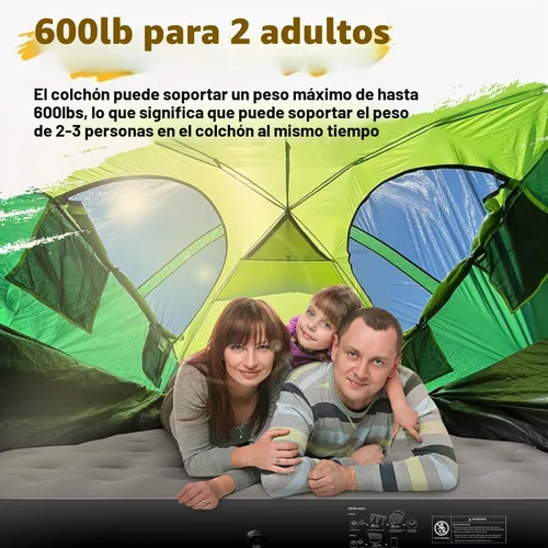 Vista 7 de Colchón inflable de aire para camioneta de 5.5 a 5.8 pies de tamaño Gris