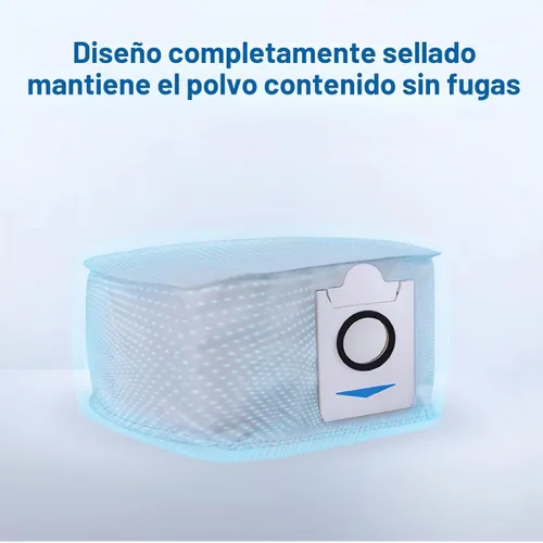 Vista 2 de ECOVACS Bolsa de basura 3 piezas, compatible con DEEBOT X2 OMNI/X2 COMBO, robot aspirador y trapeador, color blanco