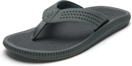 Vista 15 de OLUKAI Ulele Sandalias - Hombre Ceniza/Ceniza