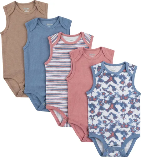 Vista 17 de Hanes Body unisex para bebé, Ultimate Flexy sin mangas para niños y niñas, paquete de 5