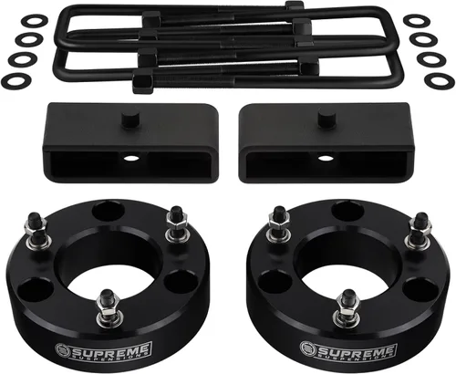 Vista 18 de Kit de elevación completa para Chevrolet Silverado & GMC Sierra 1500 2007-2020, separadores de puntales de elevación delantera, bloques cónicos