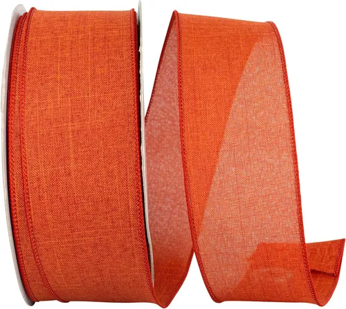 Vista 23 de Cinta Reliant Ribbon 92573W-031-09K para borde con alambre Everyday Linen Value, 1-1/2 pulgadas x 50 yardas, color negro