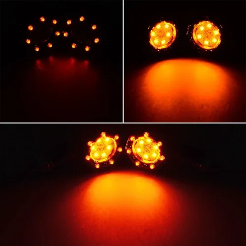 Vista 7 de 4 luces de freno de freno de señal de giro trasera universal LED de 12 V