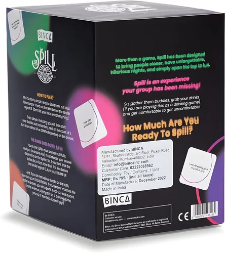 Vista 2 de Juego de cartas para adultos, un juego de secretos derramados, juego de cartas de fiesta para adultos para amigos y entretenimiento, a partir de 18