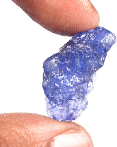 Vista 2 de GEMHUB Zafiro en bruto certificado natural Zafiro azul de 18.20 quilates sin calentar Cristal curativo de piedras preciosas sueltas DP-756, Gema
