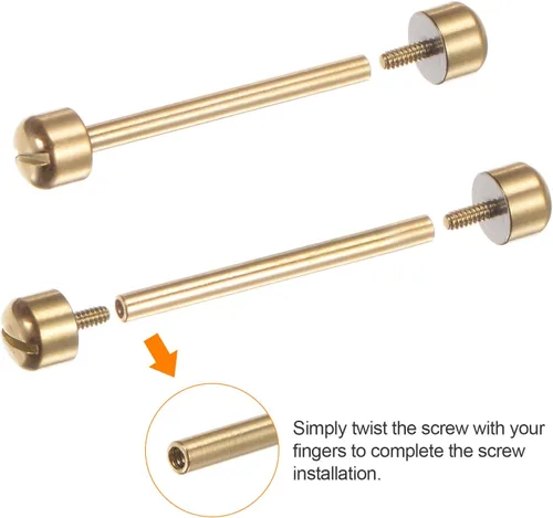 Vista 4 de HARFINGTON Reloj Tornillo Tubo Varilla Acero Inoxidable Reloj Correa Pines