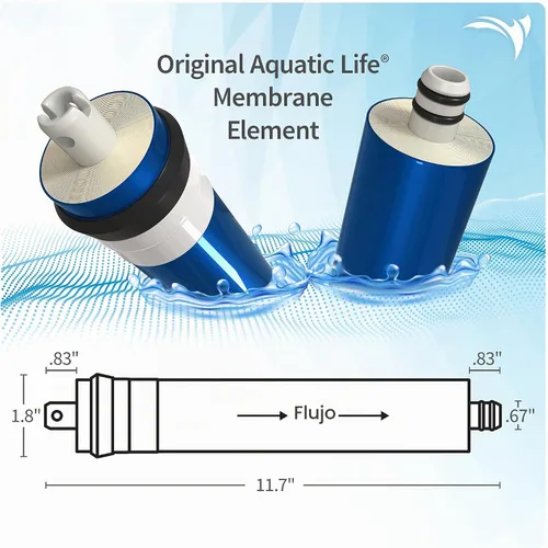 Vista 4 de AquaticLife - Cartucho de repuesto de membrana RO, 50 GPD