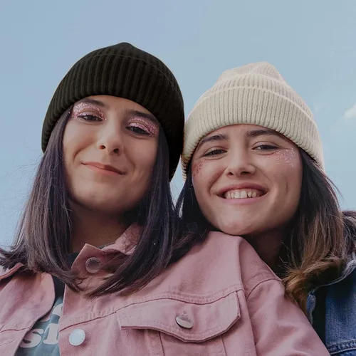 Vista 5 de ZOORON Gorro para hombre y mujer, gorro holgado para invierno, cálido, gorro de calavera, unisex