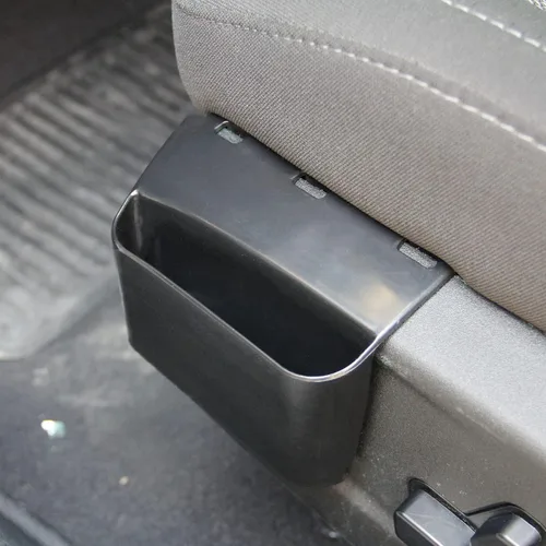 Vista 3 de Caja de almacenamiento negra para asiento del conductor, accesorios para Dodge Charger 2015-2021