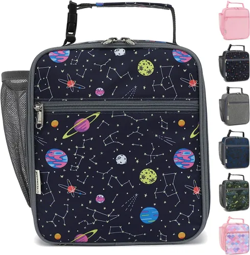 Vista 22 de GYEUKHAM Bolsa de Almuerzo Aislada para Mujeres, Niñas, Adolescentes, Bolsa de Almuerzo para Niños Grande con Aislamiento, Grande, Reutilizable