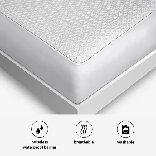 Vista 4 de Bedgear Ver-Tex Protector de Colchón Refrescante Individual - Funda de Colchón Impermeable y de Enfriamiento Instantáneo para Cama - Bolsillos