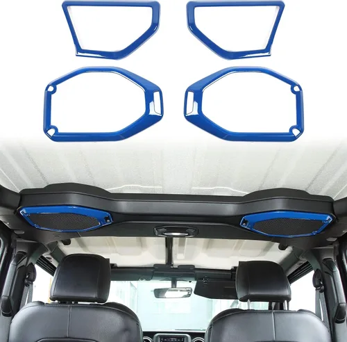 Vista 12 de Voodonala Para Wrangler JL JT Altavoz Recorte de audio en la parte superior y una moldura de pilar compatible con Jeep Wrangler 2018-2023 JL JLU