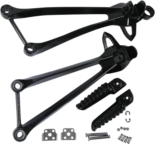Vista 4 de TCT-MOTORPARTS Reposapiés trasero negro para Kawasaki Ninja ZX6R 09-24 ZX10R 2008-2010 ZX636 2013-2025