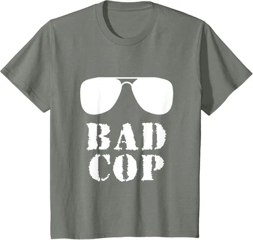 Vista 83 de Bad Cop Funny Police - Camiseta a juego para padre e hijo, Negro, S