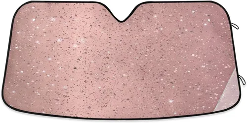 Vista 16 de Boccsty Parasol plegable para parabrisas de automóvil, diseño de ojos de niña de anime, protección solar plegable, bloquea los rayos UV, protector