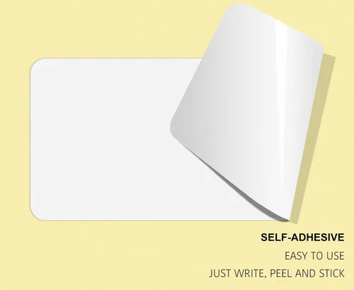 Vista 3 de dealzEpic - Etiquetas adhesivas de papel en blanco writable - 13x38mm