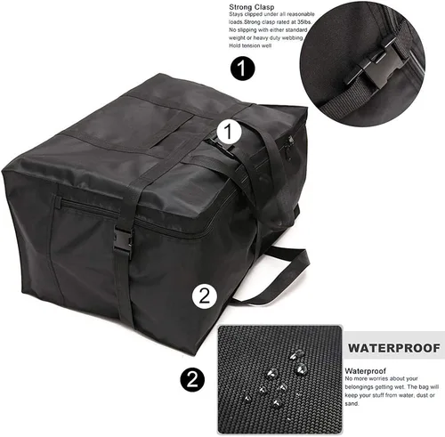 Vista 4 de Bolsa de viaje plegable, extra grande, bolsa de viaje para hombres y mujeres, caja de mudanza, aviones, hospital, tienda de campaña