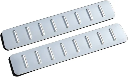 Vista 7 de YIWANG 304 acero inoxidable interior parachoques trasero puerta umbral placa de desgaste 2 unids para Land Rover Range Rover Evoque 2012-2019 Auto