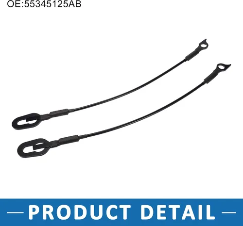 Vista 5 de Cables de portón trasero 55345125AB Correas de soporte para puerta de elevación para Dodge para Ram 1500 1994-2001 (juego de 2)