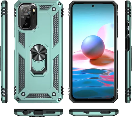 Vista 11 de Jielangxin Keji Funda para Xiaomi Redmi Note 10 4G, con soporte giratorio para Xiaomi Redmi Note 10S M2101K7BG/Redmi Note 10 4G M2101K7AG M2101K7AI