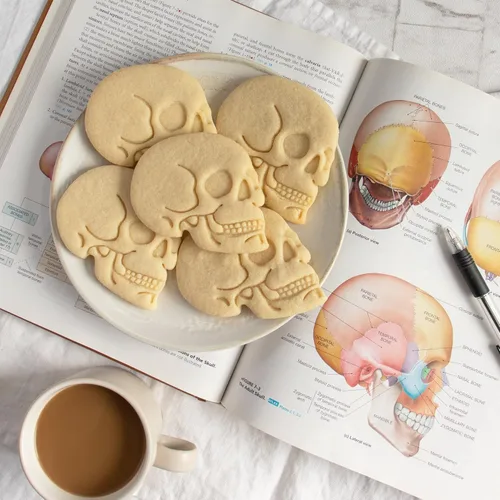 Vista 5 de Cortador de galletas Anatómico Cráneo Humano, 1 pieza - Bakerlogy