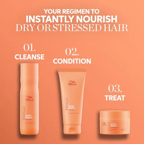Vista 9 de Wella Professionals Invigo Nutri-Enrich Mascarilla Nutritiva e Hidratante Profunda Para Cabello Seco Dañado oz