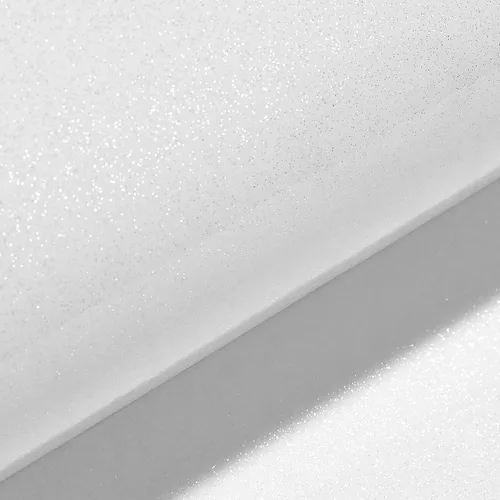 Vista 3 de Livelynine Papel adhesivo blanco brillante con purpurina para gabinete de cocina, papel tapiz adhesivo impermeable para encimeras, envoltura