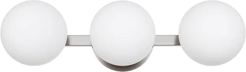 Vista 20 de Apliques de pared cromados, aplique de globo moderno de 1 luz, lámpara de pared para dormitorio, baño, sala de estar y pasillo, iluminación