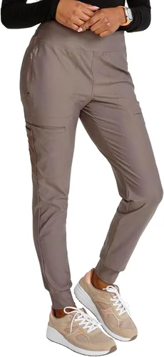 Vista 6 de Cherokee Form CK092 - Pantalón médico para mujer, tiro medio, pierna cónica, con cordón