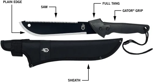 Vista 2 de Gerber Gear Gator machete JR [31-000759]